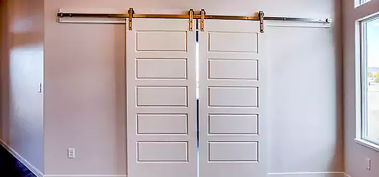 Glass Barn Door with Installation Hardware Kit Granite City